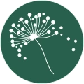From the Ground Up Counselling logo featuring a dandelion