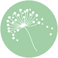 From the Ground Up Counselling logo featuring a dandelion